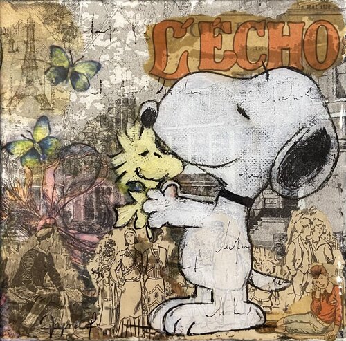 Snoopy peanuts de Fabienne Dagnet, Pintura a la venta en Singulart