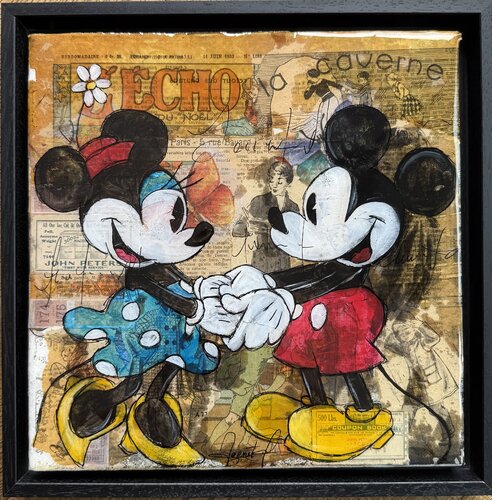 Mickey and Minnie di Fabienne Dagnet, Pittura in vendita su Singulart