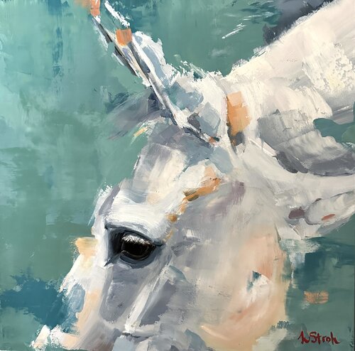 Grey Eye #2 von Weatherly Stroh, Malerei kaufen auf Singulart