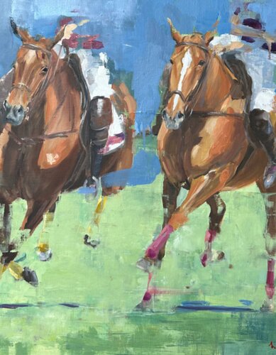 Game On van Weatherly Stroh, Schilderij te koop op Singulart
