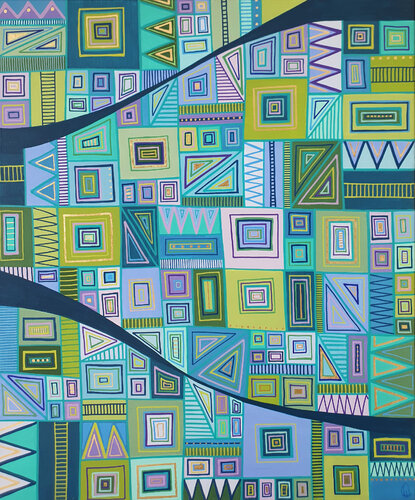 Feeling blue by Diana Large, Painting for Sale on Singulart