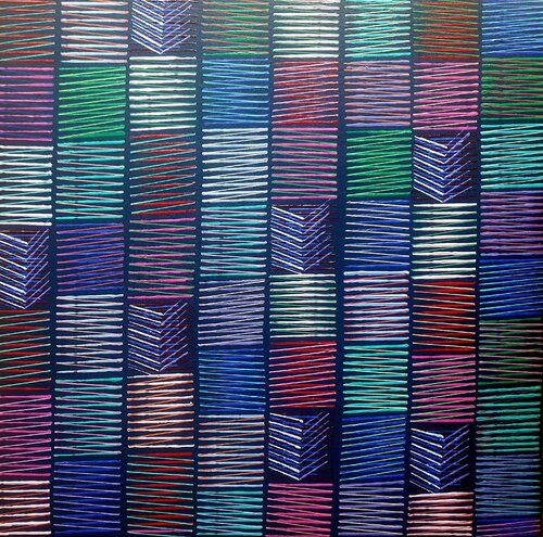 Lines in the city di Diana Large, Pittura in vendita su Singulart