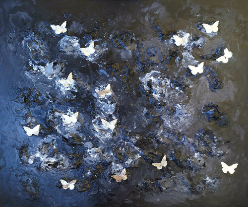 Silver wings by Christos Baloukos, Painting for Sale on Singulart
