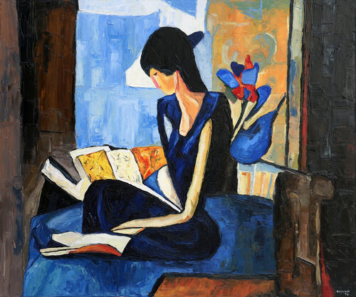 Quiet Interval by Christos Baloukos, Painting for Sale on Singulart