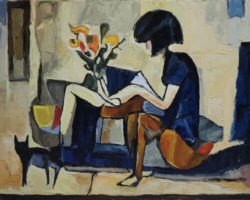 Shared Stillness van Christos Baloukos, Schilderij te koop op Singulart