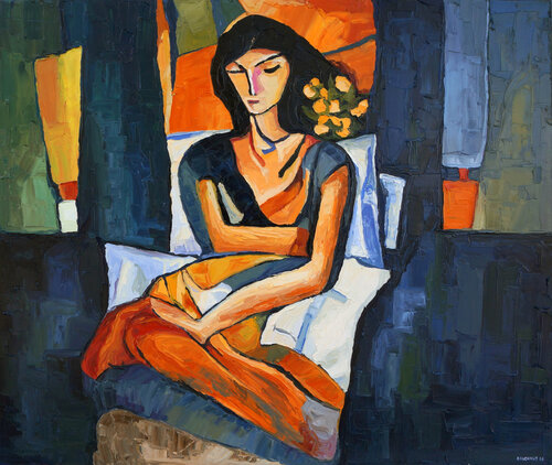 The Quiet Within van Christos Baloukos, Schilderij te koop op Singulart