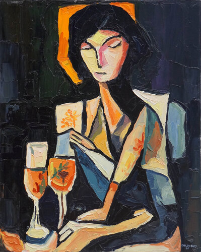 A Moment Poured di Christos Baloukos, Pittura in vendita su Singulart