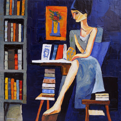 Between Pages by Christos Baloukos, Painting for Sale on Singulart