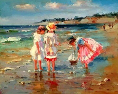 Beach games. Lara Vald