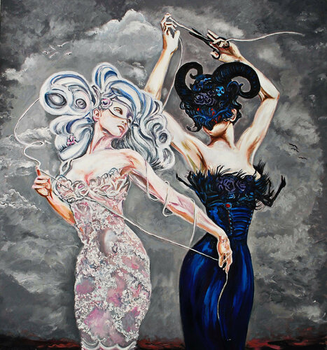 Light and darkness. von Lara Vald, Malerei kaufen auf Singulart