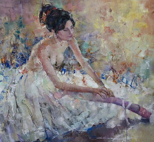 Ballerina. van Lara Vald, Schilderij te koop op Singulart