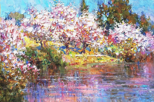 Spring garden. von Lara Vald, Malerei kaufen auf Singulart