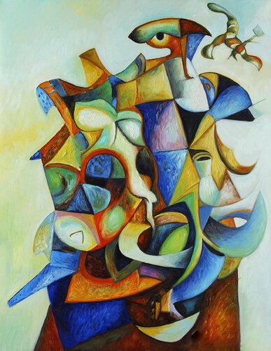Changeable woman's mood. by Lara Vald, Painting for Sale on Singulart