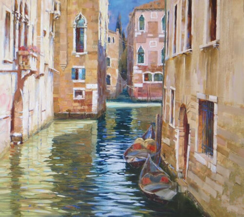Venetian views. van Lara Vald, Schilderij te koop op Singulart