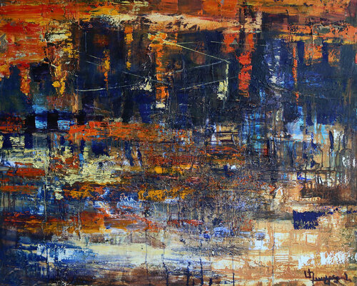 Sunset in the Port van Mariam Dashtoyan, Schilderij te koop op Singulart