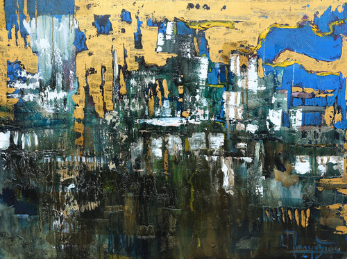 Golden sky van Mariam Dashtoyan, Schilderij te koop op Singulart