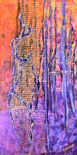Facebook Conversations 02 | woman in forest von Elise Eekhout, Malerei kaufen auf Singulart