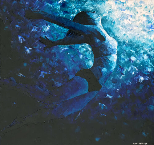 Blue Passion 01 von Elise Eekhout, Malerei kaufen auf Singulart