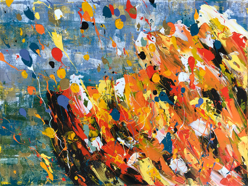 The Taste of Colors 01 | abstract tulip von Elise Eekhout, Malerei kaufen auf Singulart