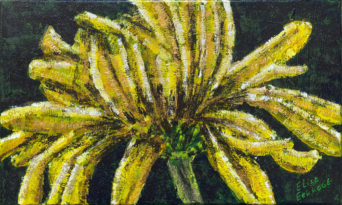 Slumber 07 | Yellow Chrysanthemum Flower von Elise Eekhout, Malerei kaufen auf Singulart
