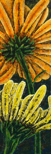Slumber 04 | chrysanthemum floral van Elise Eekhout, Schilderij te koop op Singulart