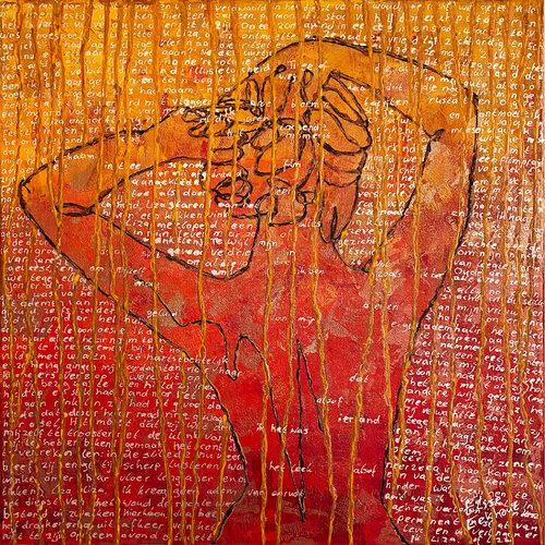Liza 05 | Elegant nude seen from the back von Elise Eekhout, Malerei kaufen auf Singulart
