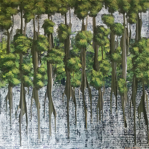 NoMangrove 01 | spring forest di Elise Eekhout, Pittura in vendita su Singulart