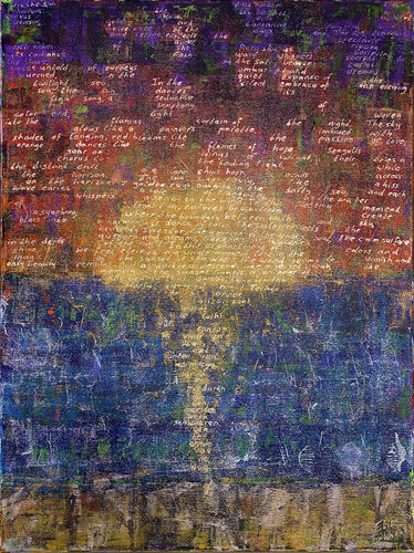 Tales Untold 03 | Sunset at Sea van Elise Eekhout, Schilderij te koop op Singulart