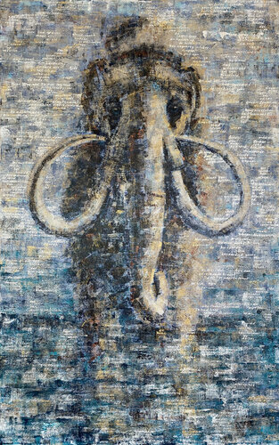 Mammoth 02 | Doggerland van Elise Eekhout, Schilderij te koop op Singulart