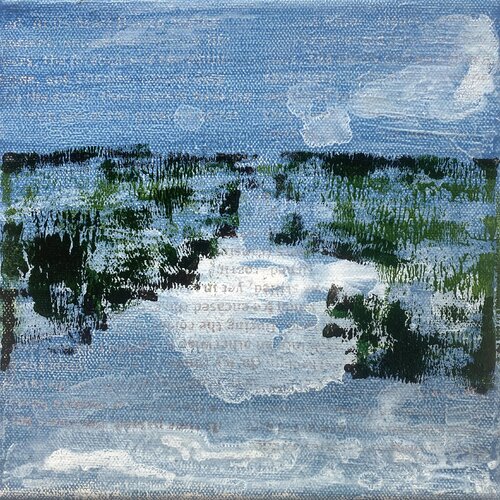 Traces of Thought 05 | Blue Abstract van Elise Eekhout, Schilderij te koop op Singulart