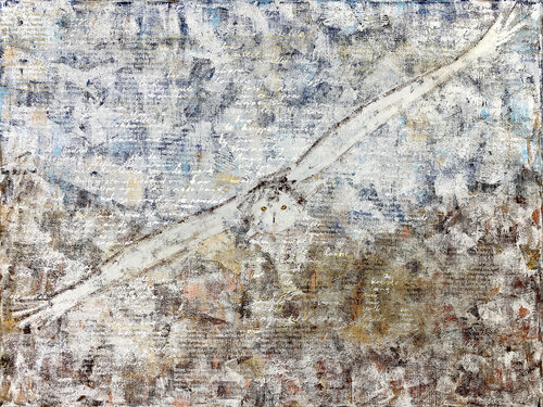 Snow Owl 03 | Doggerland by Elise Eekhout, Painting for Sale on Singulart