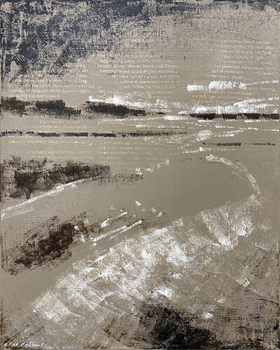 Traces of Thought 09 | Grey Abstract von Elise Eekhout, Malerei kaufen auf Singulart