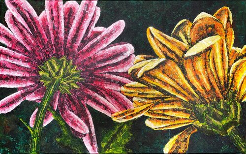 Slumber 02 | chrysanthemum floral von Elise Eekhout, Malerei kaufen auf Singulart