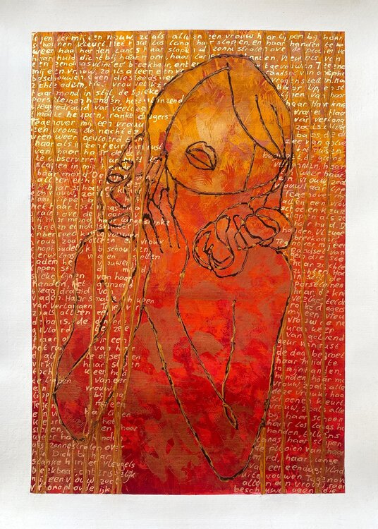 This Woman | Elegant nude in the shower Elise Eekhout