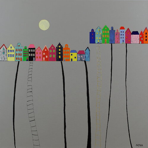 "Bereiken"/ Achieve de Sophia Heeres, Pintura a la venta en Singulart