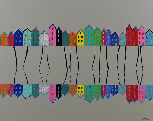 "Reflectie"/ Reflection di Sophia Heeres, Pittura in vendita su Singulart