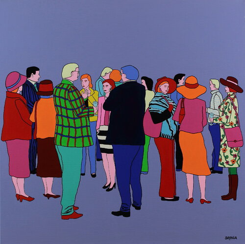 "Ontmoetingen" van Sophia Heeres, Schilderij te koop op Singulart
