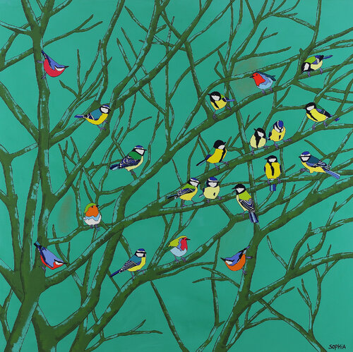 "Vogelzang" van Sophia Heeres, Schilderij te koop op Singulart