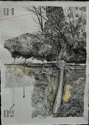 "...si ma poi si è alzato il vento" di Fulvio Dot, Disegno in vendita su Singulart