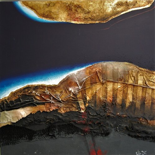 "Landscape from Google earth - isole" di Fulvio Dot, Pittura in vendita su Singulart