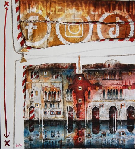 overtourism van Fulvio Dot, Schilderij te koop op Singulart