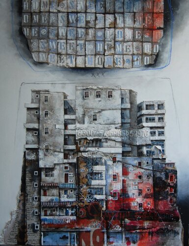 Home sweet home van Fulvio Dot, Schilderij te koop op Singulart