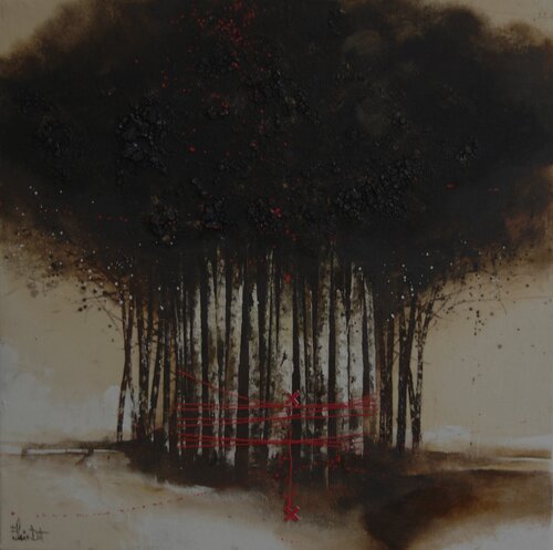 il filo rosso n.2 van Fulvio Dot, Schilderij te koop op Singulart