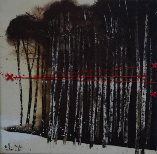 il filo rosso n.4 van Fulvio Dot, Schilderij te koop op Singulart