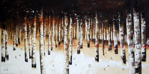 il filo rosso n.7 van Fulvio Dot, Schilderij te koop op Singulart