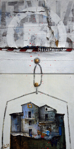 Postcard from Italy n.12 di Fulvio Dot, Pittura in vendita su Singulart