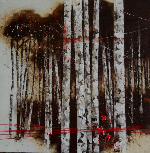 il filo rosso n.12 van Fulvio Dot, Schilderij te koop op Singulart