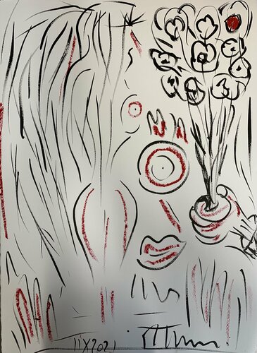 The flower effect par Paul Yves POUMAY, Œuvre sur papier en vente sur Singulart