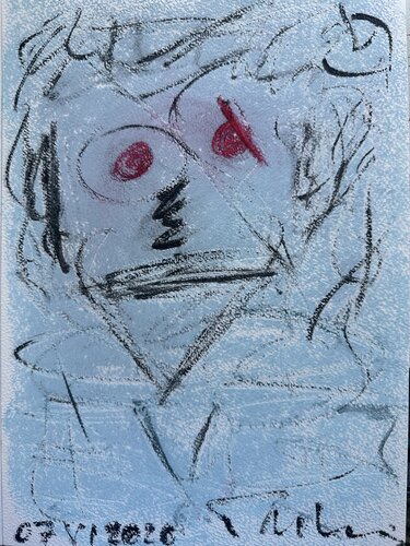L’œil brisé by Paul Yves POUMAY, Drawing for Sale on Singulart