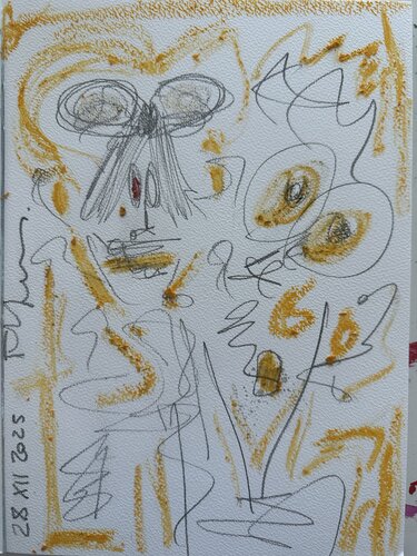 Family meeting by Paul Yves POUMAY, Drawing for Sale on Singulart